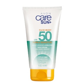 AVON Care Sun Balsam nawilżająco-ochronny SPF50 dla skóry wrażliwej twarzy i ciała - 150ml