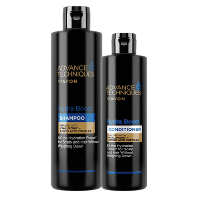 Avon Advance Techniques Hydra Boost Zestaw kosmetyków do włosów Nawilżenie [Szampon + Odżywka]