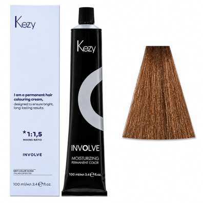 Kezy Involve color Permanentna farba do włosów - 7.84 caramel