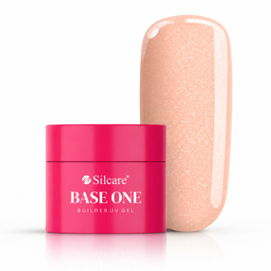 Silcare Base One Builder UV Gel Shimmer Blush Cream Żel budujący do paznokci - 100g