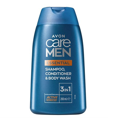 Avon Care Men Essential 3w1: szampon, odżywka i żel pod prysznic - 200ml
