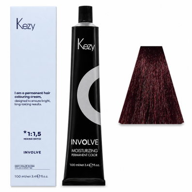 Kezy Involve color Permanentna farba do włosów - 6.66 intense red dark blond