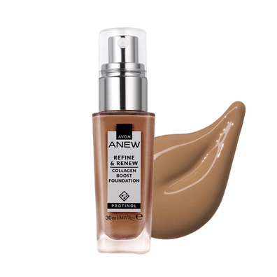 Avon Anew Refine&Renew | Podkład-serum z Protinolem 345N Soft Honey | 30 ml
