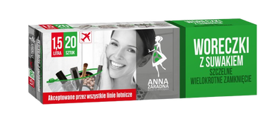 Anna Zaradna Woreczki z Suwakiem | 1,5 L | 20 szt.