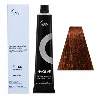 Kezy Involve color Permanentna farba do włosów - 6.40 copper dark blond