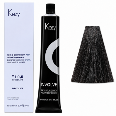 Kezy Involve color Permanentna farba do włosów - 5.00 intense light brown