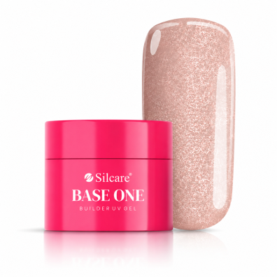 Silcare Base One Builder UV Gel Shimmer Peach Żel budujący do paznokci - 100g