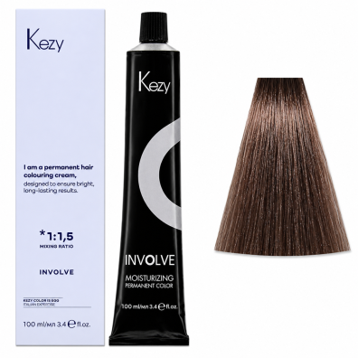 Kezy Involve color Permanentna farba do włosów - 5.2 beige light brown