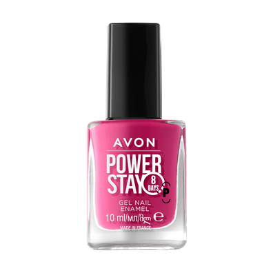 Avon Power Stay Supertrwały żelowy lakier do paznokci - Fail-Proof Fuchsia - 10ml