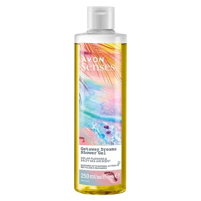 Avon Senses Getaway Dreams Żel pod prysznic - słone morze i słoneczne kwiaty - 250ml