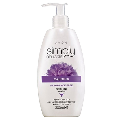 Avon Simply Delicate Bezzapachowy łagodzący płyn do higieny intymnej Calming - 300ml