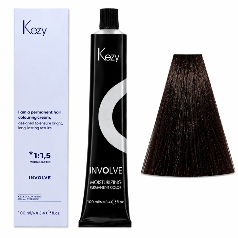 Kezy Involve color Permanentna farba do włosów - 5.51 wenge light brown (1)