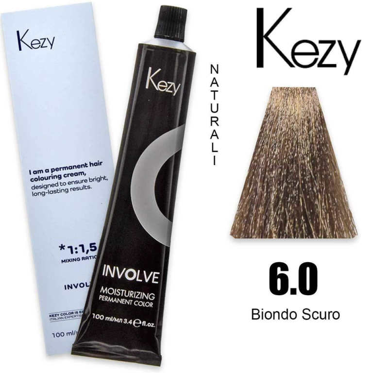 Kezy Involve color Permanentna farba do włosów - 6.0 dark blond (2)